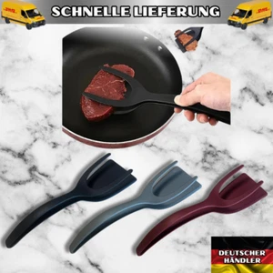 Pfannenwender Zangenwender Bratenwender Pfanne Zange Braten Grillen Kochen ⭐️⭐️ - Bild 1 von 11