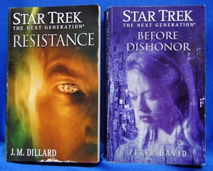 Star Trek Next Generation Resistance & Before Dishonor Both Books - Imagen 1 de 3