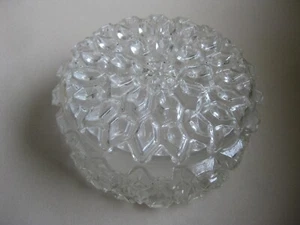 Lampenglas Deckenlampe Bajonett Fassung, Limburg; Vintage Glas Lampe - Bild 1 von 6