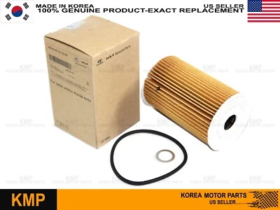 GENUINE✅ENGINE OIL FILTER FOR 2014-2023 HYUNDAI GENESIS KIA # 26320-3CKB0 - Image 1 of 4