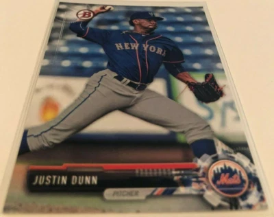 2017 Bowman Draft Picks Baseball Justin Dunn New York Mets base card #BD-49 - Image 1 of 2