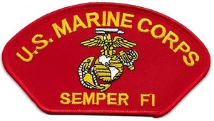 5 Stück US Marine Corps SEMPER FI (R) bestickte Aufnäher 2,75"x5,25" zum Aufbügeln - Bild 1 von 1