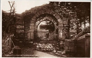 Entrance to Cemetery Glendalough Ireland Postcard RPPC - Afbeelding 1 van 2