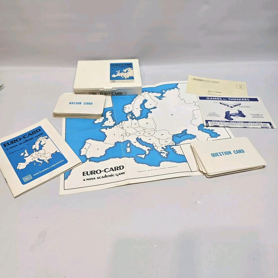 1967 Vintage  Nations of Europe Game, A Nova Academic Game COMPLETE with box. - Image 1 of 4