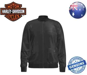 HARLEY-DAVIDSON MEN'S DOWN SOUTH LEATHER JACKET BLACK ==GENUINE BRAND NEW== AUS - Picture 1 of 2