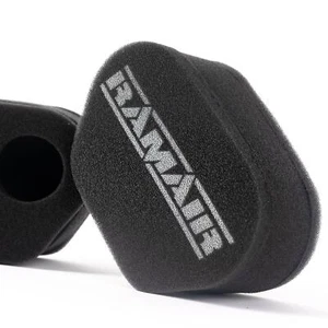 2x Twin Inlet Motorcycle Carb Sock Foam Ramair Air Filter - Picture 1 of 1