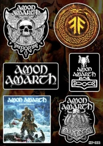 Paquete de pegatinas Amon Amarth - Logo de banda de música death metal melódica sueca vikinga - Imagen 1 de 1
