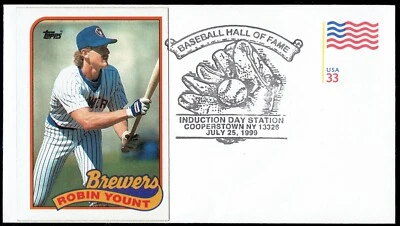Robin Yount - Milwaukee Brewers Jul 25, 1999 Baseball HOF Induction Day sp99-1 - Image 1 of 2