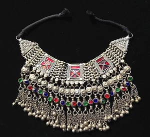 Fabulous Vintage Afgani Tribal Necklace - Picture 1 of 3