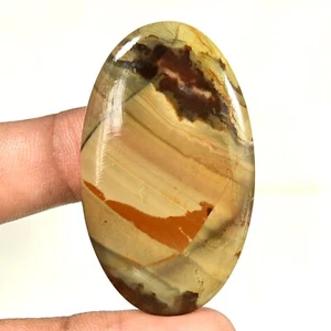 64.50Ct Natural Imperial Jasper Cabochon Undrilled bead Gemstone 53x31x5mm - Picture 1 of 8