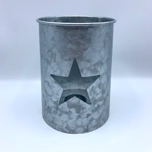 Verzinkter Stern Kerzenhalter Windlicht Teelicht Kerzenhalter 6,75” x 4,5” - Bild 1 von 8