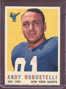 1959 Topps Football # 147 Andy Robustelli (NM-MT) Near Mint to Mint - Picture 1 of 2