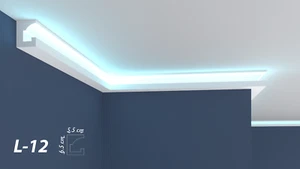 Coving Cornice Moulding Led Type Xps Material For Wall & Ceiling Not Plaster L12 - Picture 1 of 25