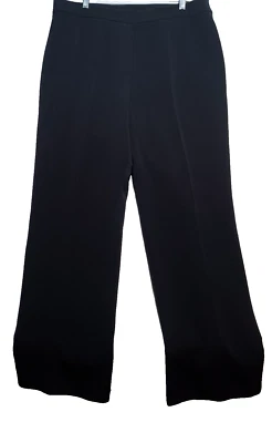 Kasper Mujer Negro Elástico Pantalones Forrados Cremallera Lateral Cadera 16 Foto 1 de 4