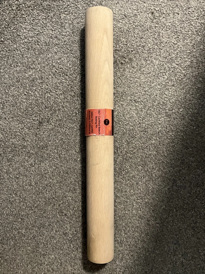 T&G Woodware Wooden Professional Solid FSC Beech Rolling Pin BRAND NEW - Image 1 of 2