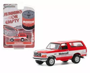 1/64 Greenlight 1994 Ford Bronco Motorcraft Quality Parts Running On Empty Neuf - Foto 1 di 3