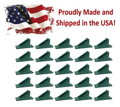 JSP MANUFACTURING® 100 Pack Green MINI Roof Guard Snow Sliding Ice Snow Stop Plastic