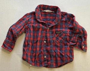 osh kosh baby b gosh Flannel Vtg 12 Mos - Picture 1 of 3