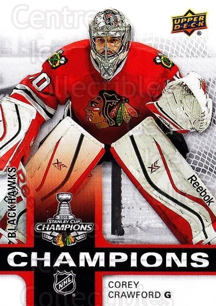 2015 Chicago Blackhawks Stanley Cup Champions #18 Corey Crawford - Image 1 of 1