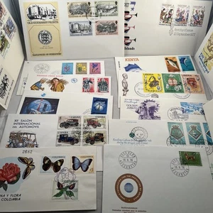 1977 1978 Lot Of 60 International FDC First Day Of Issue Covers Many Countries - Picture 1 of 21