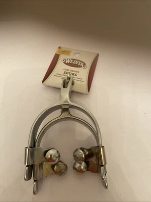 Espuela infantil de cuero tejedor con banda grabada, 25-8140 juego de 2 Foto 1 de 4