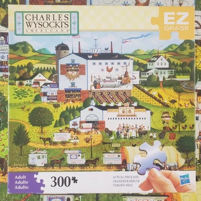 Rompecabezas Charles Wysocki Americana 300 piezas EZ agarre 18x24 Sunnyside Up COMPLETO Foto 1 de 4