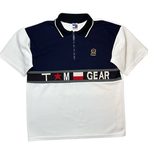 Camisa Polo Tommy GEAR Hilfiger De Colección Para Hombre Talla GRANDE Hecha en EE. UU. - Imagen 1 de 10