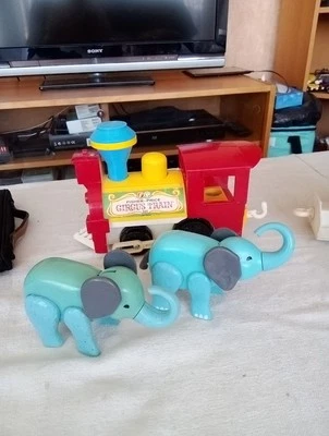  Jouet Ancien Le Train Cirque Fisher Price Vintage Réf: 991. - Photo 1/4