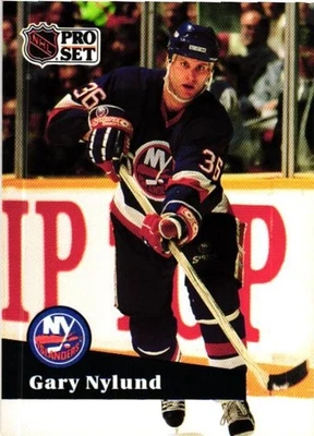 1991-92 Pro Set - Gary Nylund #150 French - Image 1 of 2