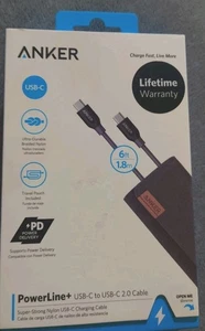 Anker USB-C 6ft PowerLine+ USB-C to USB-C 2.0 Cable - Picture 1 of 3