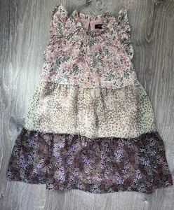 Imoga Girls Tilly Dress Ruffle Sleeve Tiered Multicolor Size 5 - Picture 1 of 4