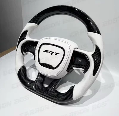 Dodge Challenger/Charger/SRT/Durango/Jeep GC 2015+ Carbon Fiber Steering Wheel - Image 1 of 4