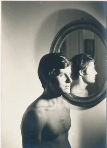 VTG PHOTO Affectionate HANDSOME Shirtless posing Beefcake Bulge Men Gay 1960s - Picture 1 of 2