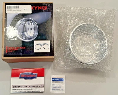 NEW Kuryakyn Driving Light Bezels 2014+ Indian CHIEFTAIN 2015+ ROADMASTER #5622 - Image 1 of 4