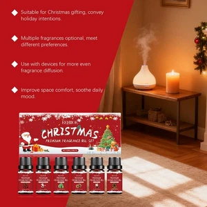 Ätherisches Weihnachtsöl Set weihnachtliche Atmosphäre Weihnachtsgeschenke L6G4 - Picture 1 of 16