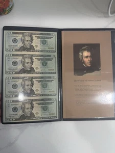 2004 A $20 Star Uncut Sheet Of Four - Picture 1 of 6