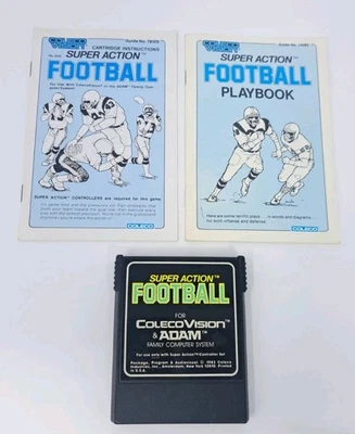 Super Action Football With Manual And Play Book Colecovision Game - Tested Works - Image 1 of 4