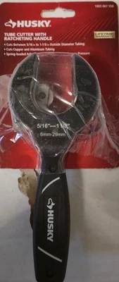 Husky 1003 067 550 1-1/8" Cortador de Tubo Negro Portátil con Mango de Trinquete Usado Foto 1 de 3