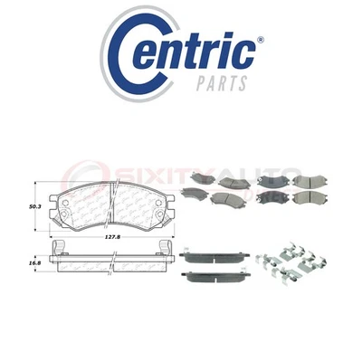 Centric Ceramic Disc Brake Pads w Shims for 1993-2001 Saturn SW2 1.9L L4 - dj - Imagem 1 de 4