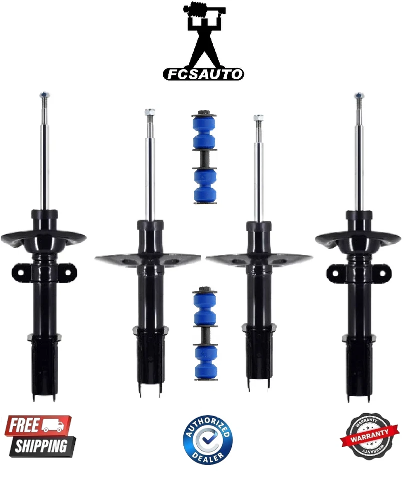 Complete Front Strut & Rear Shock with Sway Bar For Chevrolet Oldsmobile Pontiac - Image 1 of 1
