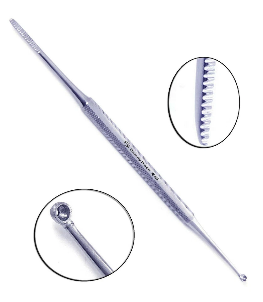 Dual End eingewachsene Zehennagel Behandlung Werkzeug schwarze Feile, Cup File Nagelpilzentferner