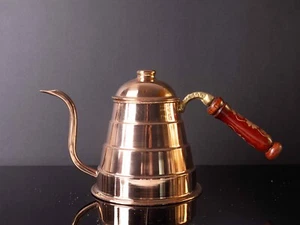 Copper Coffeepot and Teapot, Copper Kettle Stovetop Teapot, Milk warmer - Picture 1 of 5