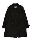 Oliver Womens Trench Coat Eu 42 Large Black Polyester Bc18