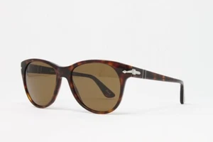 Persol Men's Polarized Sunglasses PO3134S 2457 Havana Brown 54mm Brown Lens NEW! - Picture 1 of 7