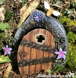 Metal Fairy Door Tree House garden woodland decoration ornament fairy lover gift - Picture 1 of 4
