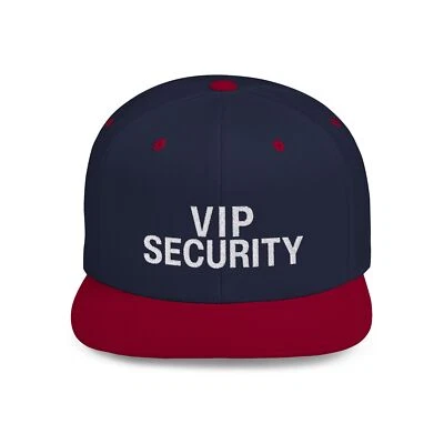 Gorra de guardia de seguridad VIP sombrero billete plano Snapback camionero con bordado en la parte delantera Foto 1 de 4