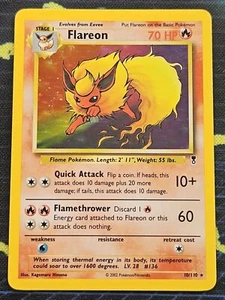 Pokemon TCG Cards Flareon 10/110 Legendary Collection Holo Rare NM/LP - Picture 1 of 10