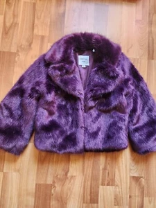 Habitual Designer  Girls Faux Fur Jacket/Coat, size 6X - Picture 1 of 6