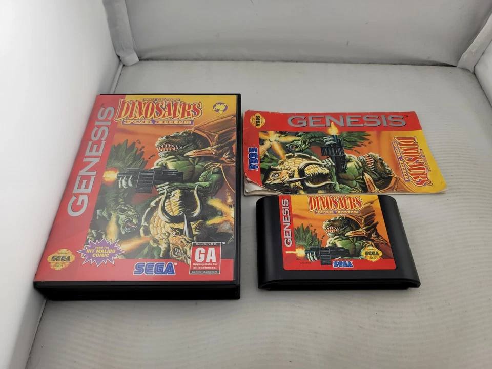 Dinosaurs for Hire Sega Genesis Complete In Box CIB Great Shape - Image 1 of 3