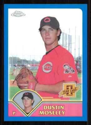 2003 Topps Chrome Traded Refractors #T183 Dustin Moseley FY - Image 1 of 2